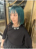 ボブ×ミントグリーン