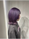 外ハネボブ×ラベンダーカラー