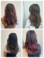 イグレックヘアー(igrek hair)&nbsp;デザインカラー、ハイライトカラーピンク系などお任せください。