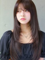 ガリカ シーム(Gallica/SEAM)&nbsp;【YUI】ロングレイヤー×暗髪艶カラー/ダークブラウン