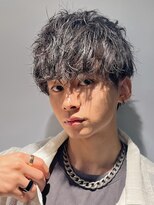 アイビーズ(IVYS)&nbsp;大人マッシュメンズヘアシャドウパーマダークアッシュ
