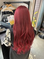 トリコ(ToricO)&nbsp;アクリルレッド　ダブルカラー　全頭ブリーチ　チェリーレッド