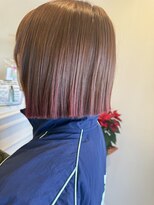 クリック 五井店(CLiC)&nbsp;毛先で遊ぶ、ピンクグラデーションボブ