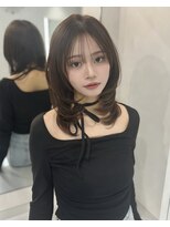 ユーフォリア 池袋東口駅前店(Euphoria)&nbsp;韓国風レイヤーミディ◎顔周りカット×ミルクティーベージュ