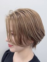 シャルムパリス(charme paris) ショートボブ ハイライト 白髪ぼかし 30代40代50代