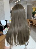 ブリーチなしやわらか透明感カラーオリーブベージュ