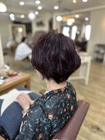 ヘア カンパニー トワ 千葉店(TOWA)&nbsp;ショート×ボルドー
