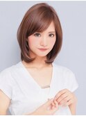 東京銀座東銀座内巻きミディアムレイヤー髪質改善大人カット