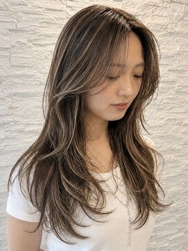 ノラキチジョウジ(NORA KICHIJOJI) 海外風ハイライトレイヤーカットカーテンバングリバース巻き