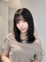 フォト 新宿三丁目(foto)&nbsp;小顔見え顔まわりミディアムレイヤー