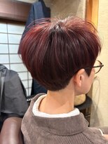 穀雨(Kokuu)&nbsp;【レッドカラー】大人女性の魅せるベリーショート