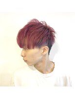 プランクスター(prankster)&nbsp;[prankster]ペールピンクの前下がりメンズスタイル