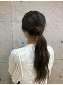 【Neolive east 】ロング ポニーテールアレンジ