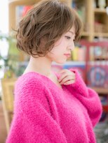 カバーヘア ブリス 上尾西口店(COVER HAIR bliss)&nbsp;■斜めバングくせ毛風無造作大人ボブ103-2★上尾20代30代40代