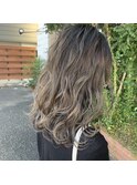 韓国風 レイヤーカット ケアブリーチ 学割U24 ダブルカラー526