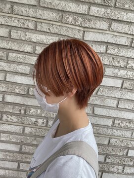 トニーアンドガイ 青山表参道店(TONI&GUY) 小顔ショート×オレンジカラー