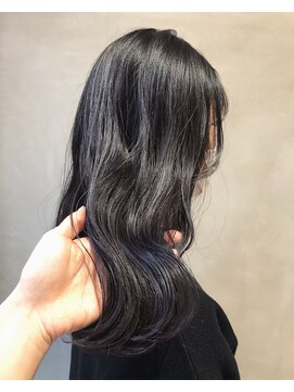 シェノン 梅田(CHAINON) 小顔カット×ハイライトカラー×ブルーブラック