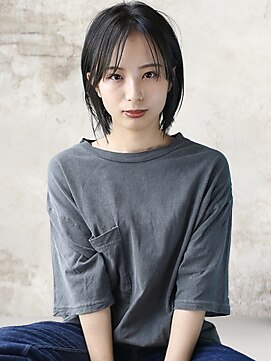 ヘアーアンジェ 南矢野目店(Hair ange) 【イルミナカラー×髪質改善TR】耳かけショートスタイル