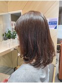 鎖骨レングスミディアムヘア
