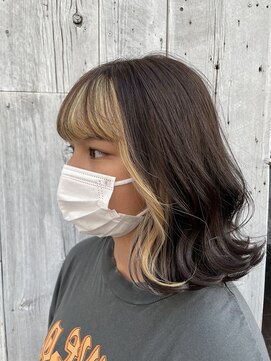 アン(Hair make un) 【インナーカラー】フェイスフレーミングカラー♪♪