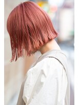 シロ(SiLO)&nbsp;切りっぱなしボブ○チェリーピンク　天神大名/髪質改善