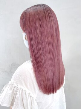 アルバム 銀座(ALBUM GINZA) ピンクロング_くびれヘアビタミンカラーメルティカラー_ba340842