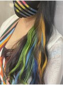 インナーカラー/ケアブリーチ/ハイトーン/ブリーチ /派手髪