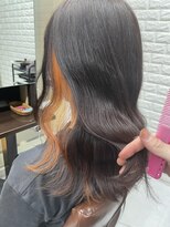 ドゥ 本店(DOUX) インナーカラー　オレンジ　美髪