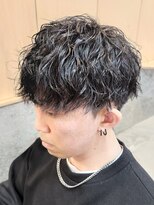 ニアウ 伊勢崎連取店(Niau)&nbsp;刈り上げショートマッシュメンズ波巻きツイストスパイラルパーマ