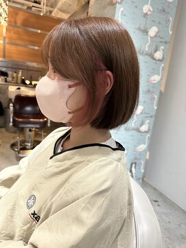 スリー(three) レイヤーカット　　ボブ