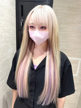 エルバイラビス 大宮(elu by lovis) 《Kanna》ケアブリーチオンカラー/レイヤーロング