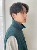 ナチュラルセンターパートショート刈り上げなし２
