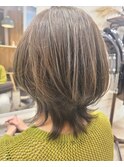 大人可愛いウルフカット