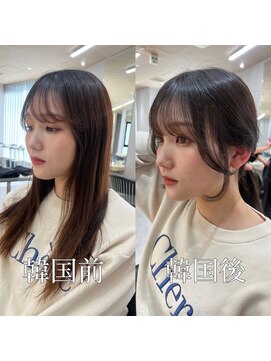 ボタン テンジン(VOTAN tenjin) 顔周りカット/前髪/韓国ヘア/髪質改善/天神韓国ヘア/天神/大名