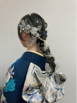 【水沢】《一級着付け師在籍》プロの技術美しく着崩れなし!ヘアメイクもトータルで、ベルモードにお任せ◎