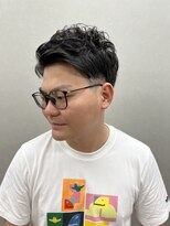 ヨシトモ(YOSHITOMO) ツーブロック無造作パーマ