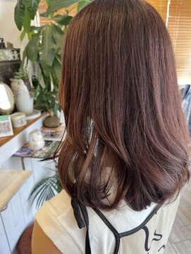 フラバー(flover) 【ピンクブラウン×ミディアムレイヤー】kanna