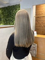 ジールサロン つくば本店&nbsp;【ブリーチカラー】透明感ミルクティーベージュ