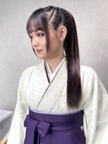 ゼスト クレス(ZEST Cres)&nbsp;【立川CRES三木】卒業式・着物コーンロウポニースタイル2