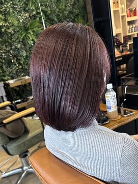 ノア(no_a) ピンクブラウン×ミニボブ　20代30代40代50代