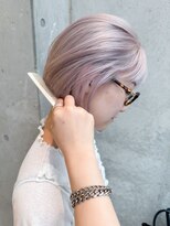 クーナバイトマト 横浜(Cuna by TOMTO)&nbsp;【MISATO】切りっぱなしボブ_ハイトーンカラー_ペールピンク