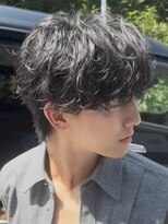 フィフスパーク(fifth PARK) 渋谷メンズ軽めシャドウパーマfifth短め波巻きスパイラルパーマ