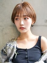 ギークス(GEEKS)&nbsp;【GEEKS渋谷】耳かけショートボブ/シースルーバング/秋冬カラー