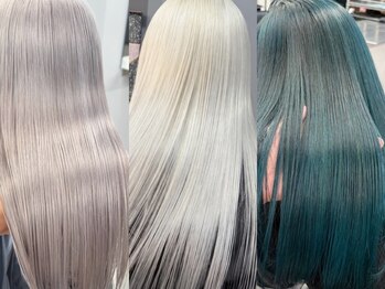ローグ(LOGUE)の写真/ダメージが気になるハイトーンは“髪の内部”から補修してツヤ髪に♪[ケアブリーチ/ダブルカラー/髪質改善]