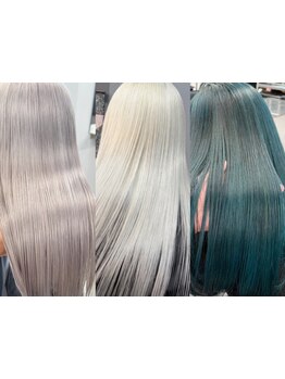 ダメージが気になるハイトーンは“髪の内部”から補修してツヤ髪に♪[ケアブリーチ/ダブルカラー/髪質改善]