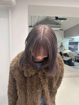 ロマリア ヒルズ 表参道 原宿(Lomalia HILLS) ラベンダーグレージュ[表参道ダブルカラーケアブリーチ]