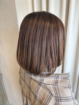 パッション 石巻蛇田店(PASSION) 白髪ぼかしハイライト・オレンジブラウン