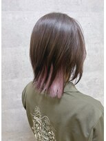 コワフュールトーリ フジグラン店(COIFFURE TORI)&nbsp;さりげなピンク裾カラー×レイヤーボブ