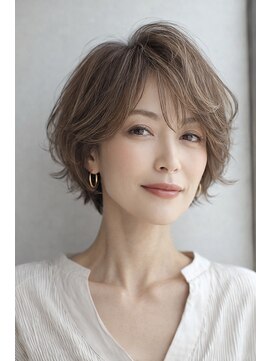 ハーツ(Heart's) 白髪ぼかし脱白髪染め大人ショート40代50代60代