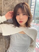 ポーチバイハニー オモテサンドウ(PORCH by HONEY omotesando) くびれボブパーマ/レイヤーボブ/ヨシンモリパーマ/グレージュ1